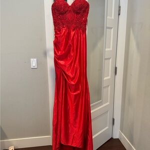 Elegant Red Evening Gown
